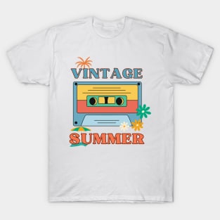 Nostalgic Melodies: Vintage Summer Vibes T-Shirt